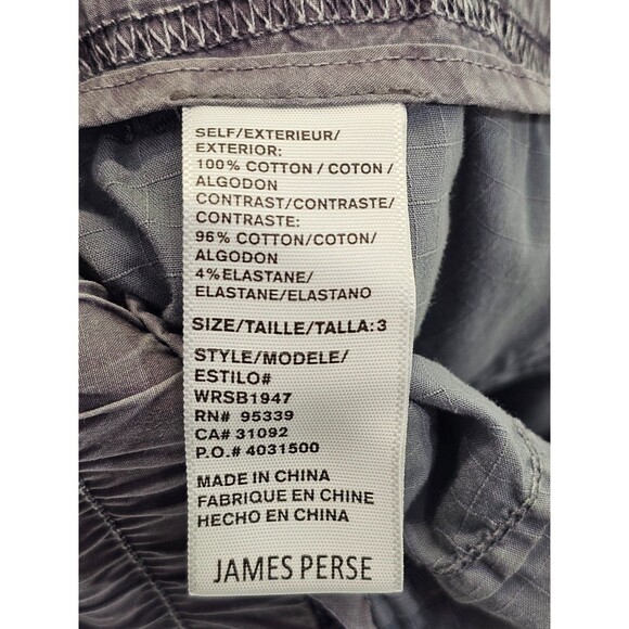 Standard James Perse Gray Stretch Tie Waist Khaki Utility Pants Women's 3 EUC - Picture 6 of 7